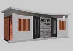 大连钢挂铝塑板移动厕所